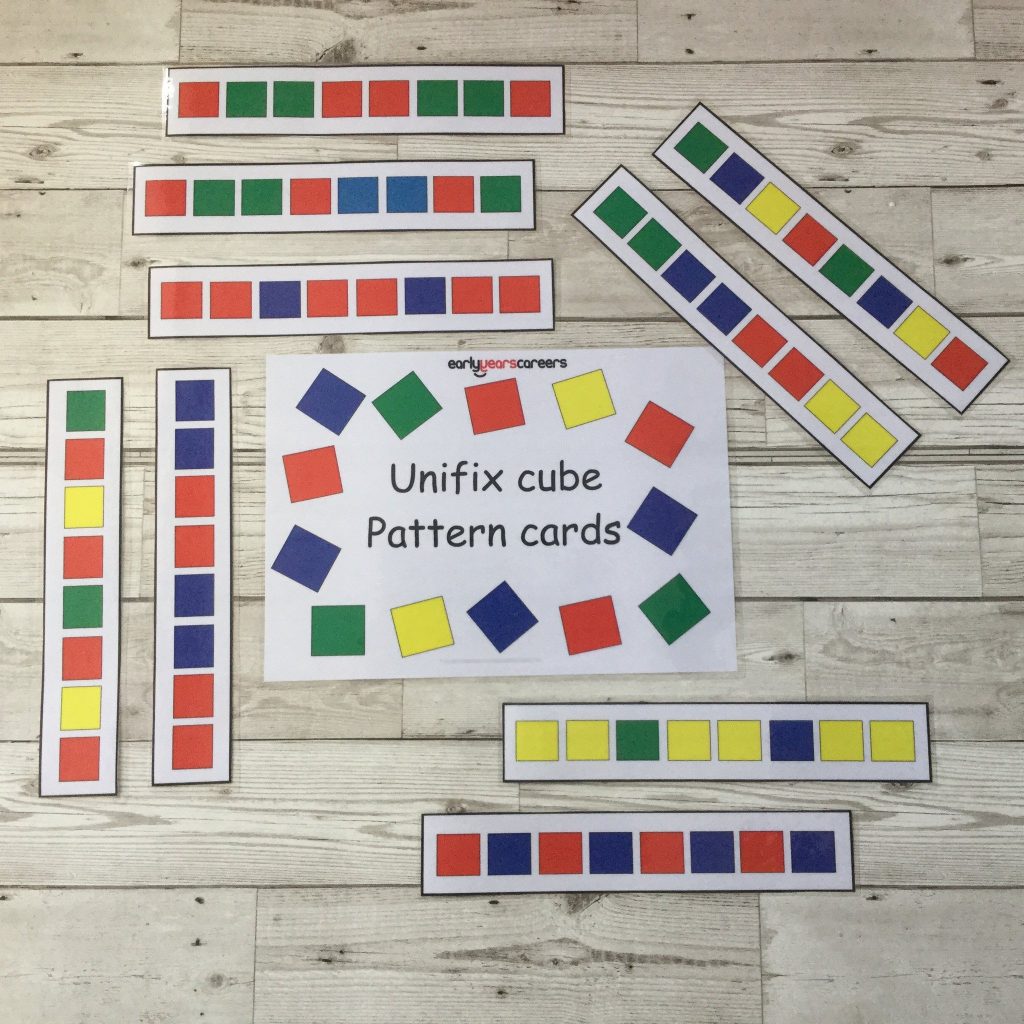 Unifix Cube Pattern Cards Piggledots