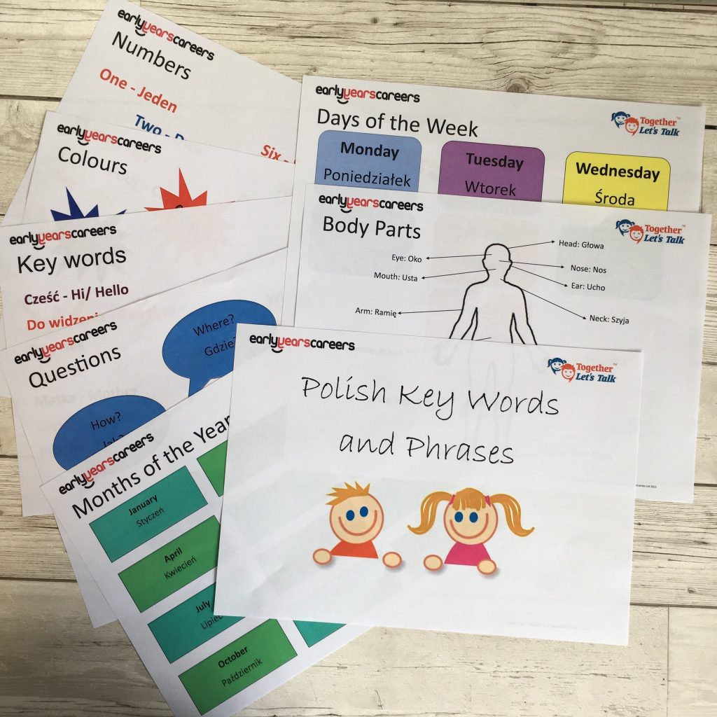 Together Let’s Talk Polish Key Words And Phrases Booklet - Piggledots